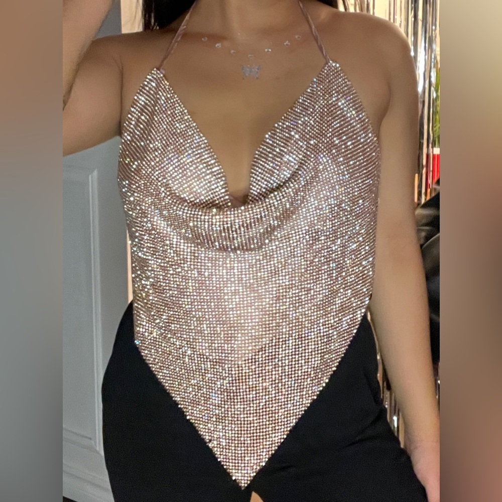 M Boutique Rhinestone Top